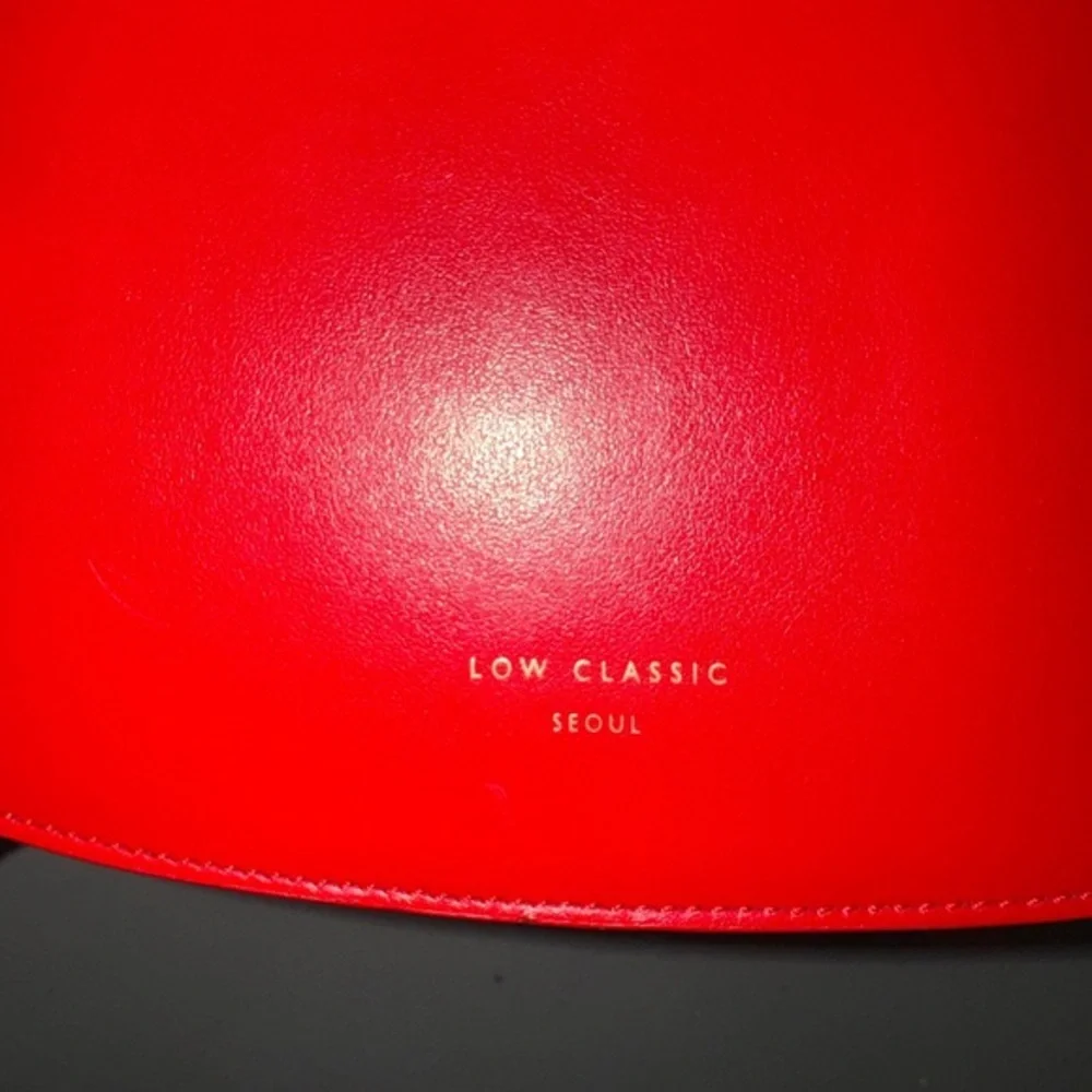 LOW‎ CLASSIC color block Red Leather Crossbody Bag